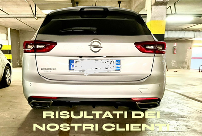 ✨0435 DIFFUSORE POSTERIORE ADATTO PER OPEL INSIGNIA B 2018+ LOOK NERO LUCIDO✨