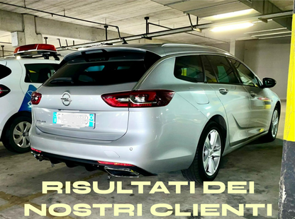 ✨0435 DIFFUSORE POSTERIORE ADATTO PER OPEL INSIGNIA B 2018+ LOOK NERO LUCIDO✨