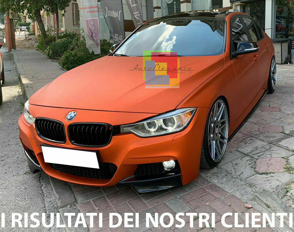 💥MINOGONNE+SOTTOMINIGONNE NERO LUCIDO PER ADATTO PER BMW f30 💥