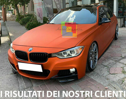 💥MINOGONNE+SOTTOMINIGONNE NERO LUCIDO PER ADATTO PER BMW f30 💥