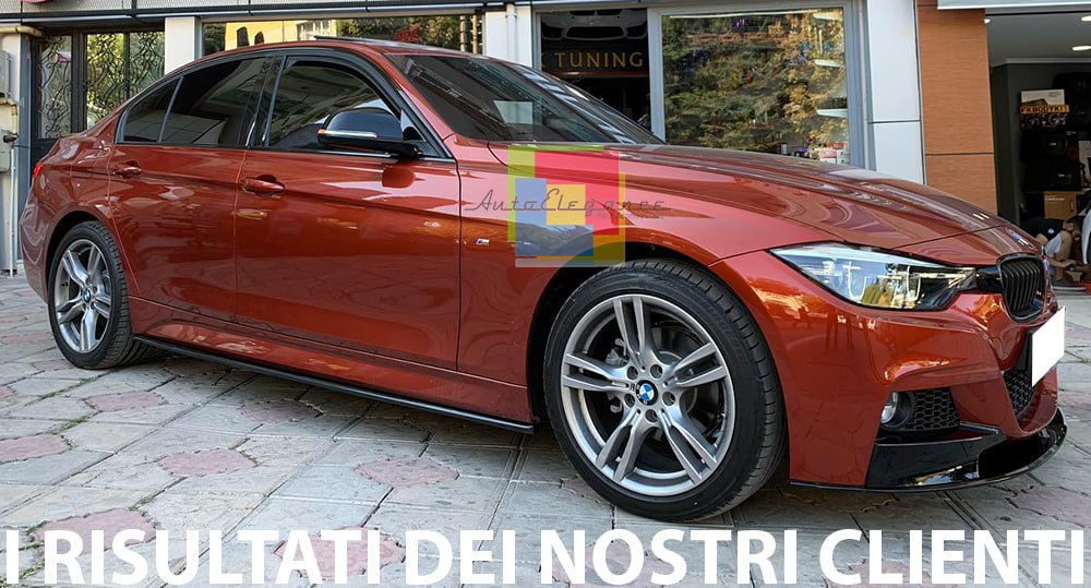 💥MINOGONNE+SOTTOMINIGONNE NERO LUCIDO PER ADATTO PER BMW f30 💥