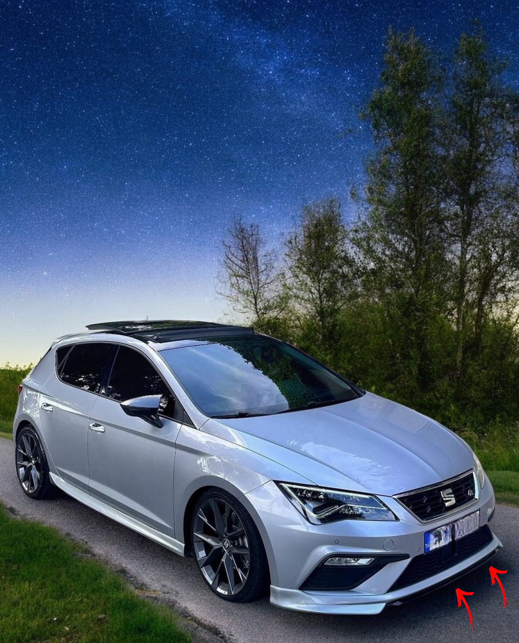 UNDER BUMPER SUITABLE FOR LEON 5F 2017-2020 FR ABT LOOK RAW 