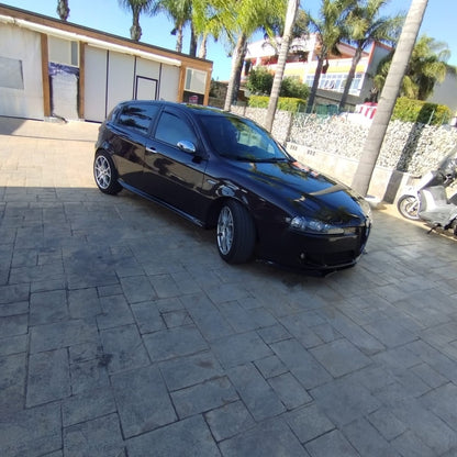 💥0274 SPLITTER ADATTO PER  Alfa Romeo 147 nero lucido💥