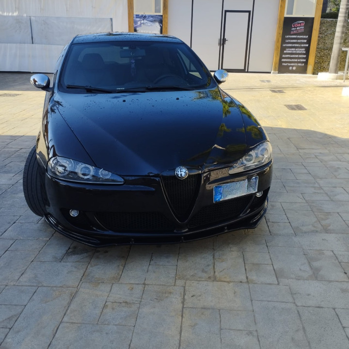 💥0274 SPLITTER ADATTO PER  Alfa Romeo 147 nero lucido💥