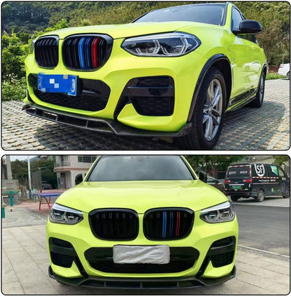 💥2040 SPLITTER ADATTO PER BMW X3 G01 X4 G02 2017-2021 MSPORT NERO LUCIDO💥