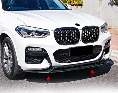 💥2040 SPLITTER ADATTO PER BMW X3 G01 X4 G02 2017-2021 MSPORT NERO LUCIDO💥