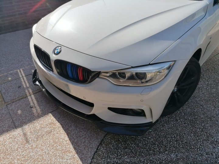 ART. 0483 SPLITTER BMW SERIE 4 F32 F33 F36 MSPORT NERO LUCIDO