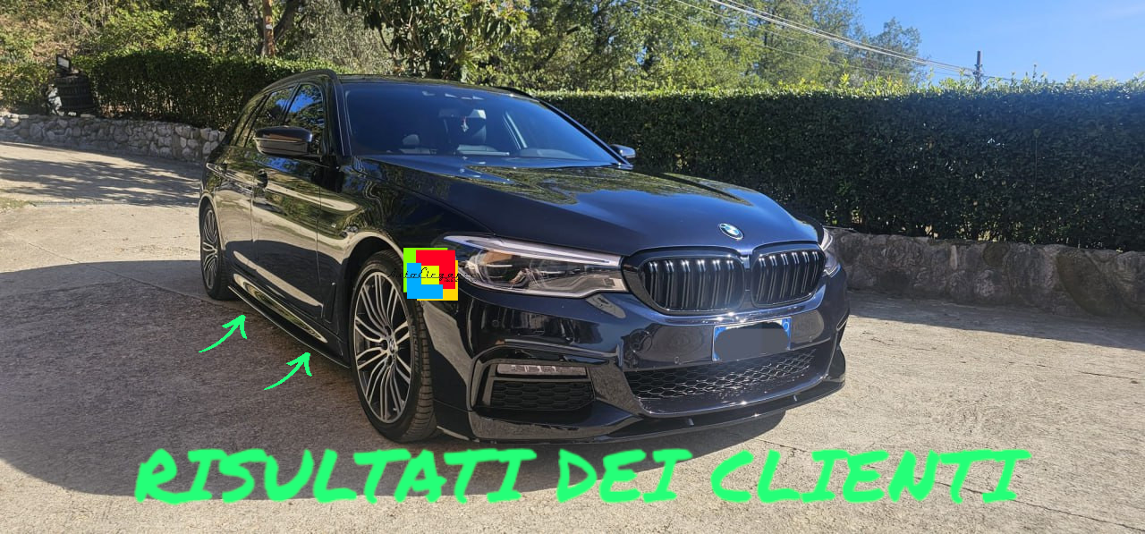 ⭐1751 under skirts suitable for bmw 5 series g30 g31 black gloss⭐