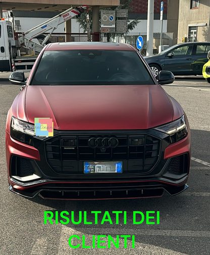 ⭐ 1837 SPLITTER ADATTO PER AUDI Q8 2018-2024 SLINE SQ8 NERO LUCIDO⭐