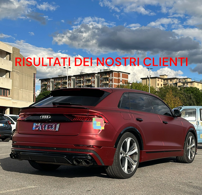 ⭐2010 DIFFUSORE ADATTO PER AUDI Q8 2018+ S-LINE NERO⭐