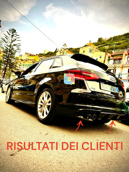 💥0402 DIFFUSORE ADATTO PER AUDI A3 8V 2012-2016 SLINE LOOK RS3 2SX 💥
