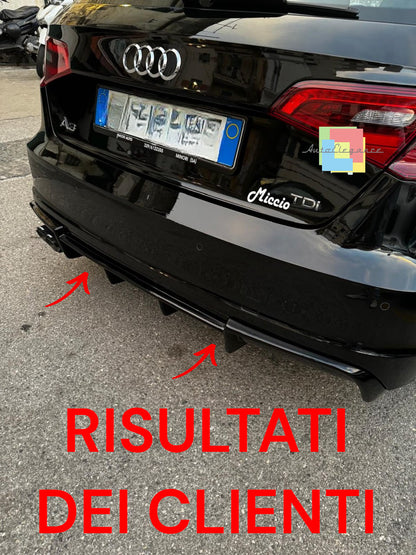 💥0402 DIFFUSORE ADATTO PER AUDI A3 8V 2012-2016 SLINE LOOK RS3 2SX 💥