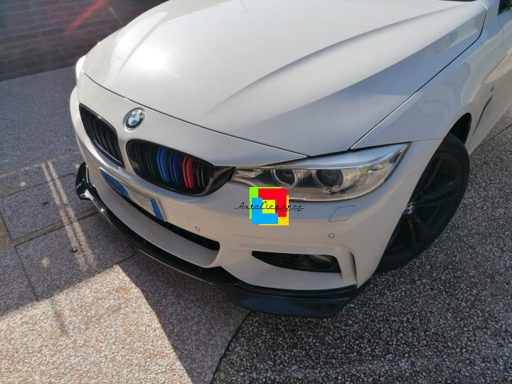 ⭐0483 SPOILER SOTTO PARAURTI M NEROLUCIDO SPLITTER BMW SERIE 4 F32 F33 F3613-19⭐