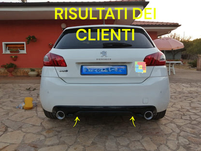 ✨0254 DIFFUSORE ADATTO PER PEUGEOT 308 II 5 PORTE 13-21 LOOK GTI NERO LUCIDO✨