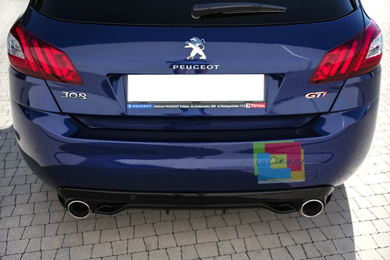 ✨0254 DIFFUSORE ADATTO PER PEUGEOT 308 II 5 PORTE 13-21 LOOK GTI NERO LUCIDO✨