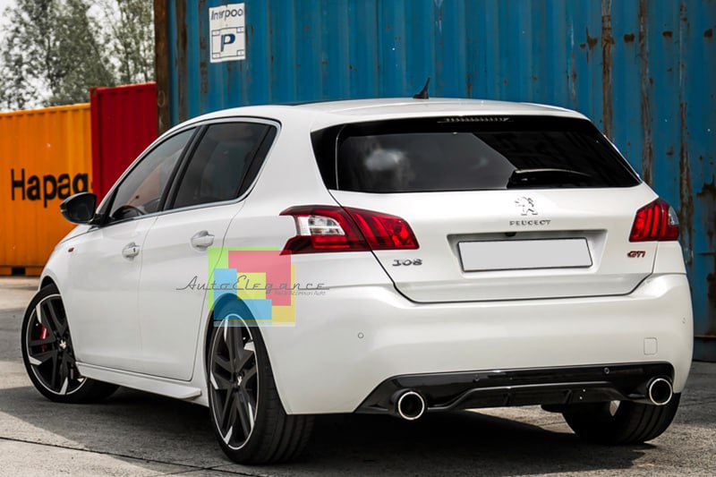 ✨0254 DIFFUSORE ADATTO PER PEUGEOT 308 II 5 PORTE 13-21 LOOK GTI NERO LUCIDO✨