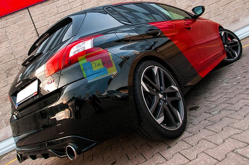 ✨0254 DIFFUSORE ADATTO PER PEUGEOT 308 II 5 PORTE 13-21 LOOK GTI NERO LUCIDO✨