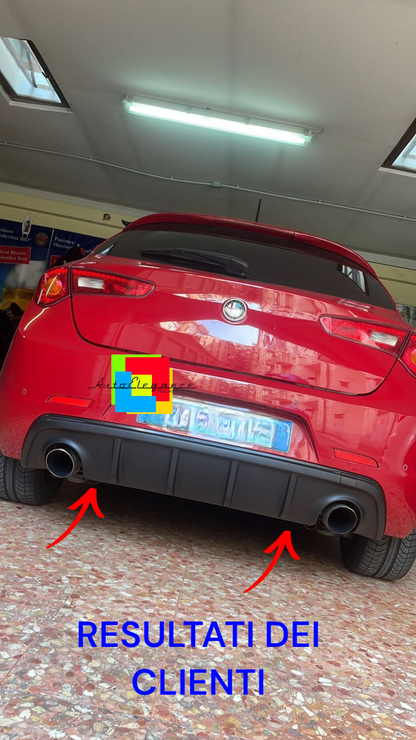⭐ALFA ROMEO GIULIETTA 2010+ DAM DIFFUSER ABS YELLOW VELOCE REAR PROFILE .-⭐