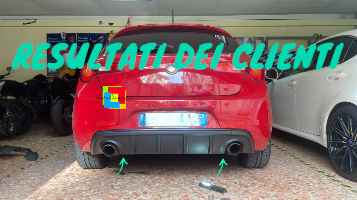⭐ALFA ROMEO GIULIETTA 2010+ DAM DIFFUSER ABS YELLOW VELOCE REAR PROFILE .-⭐