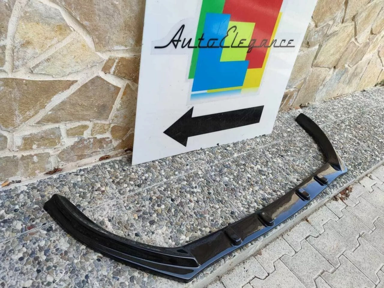💥0057 splitter adatto per Ford fiesta mk8 nero lucido 💥