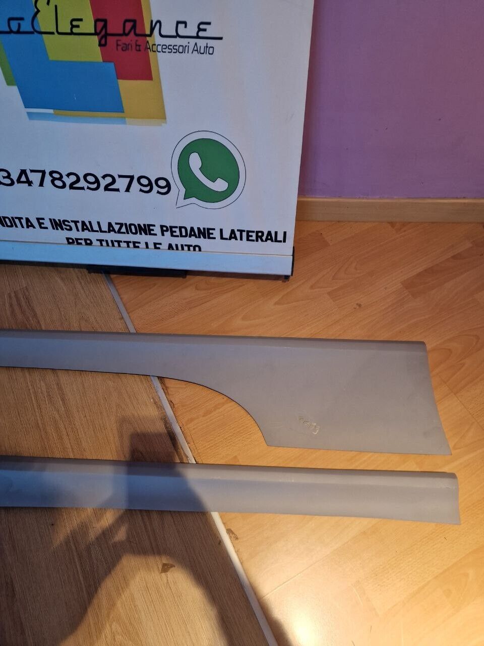 💥0089 coppia minigonne laterali adatto per fiat 500 💥