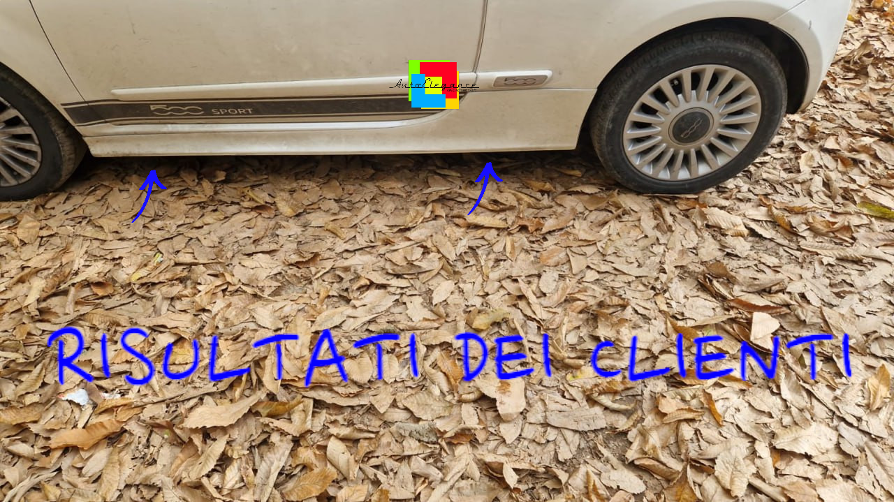 💥0089 coppia minigonne laterali adatto per fiat 500 💥