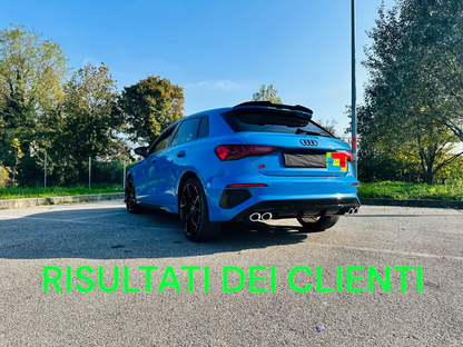 💎1085 DIFFUSER SUITABLE FOR AUDI A3 8Y 20+ SPORTBACK LOOK S3 FOR SLIN BUMPER💎 