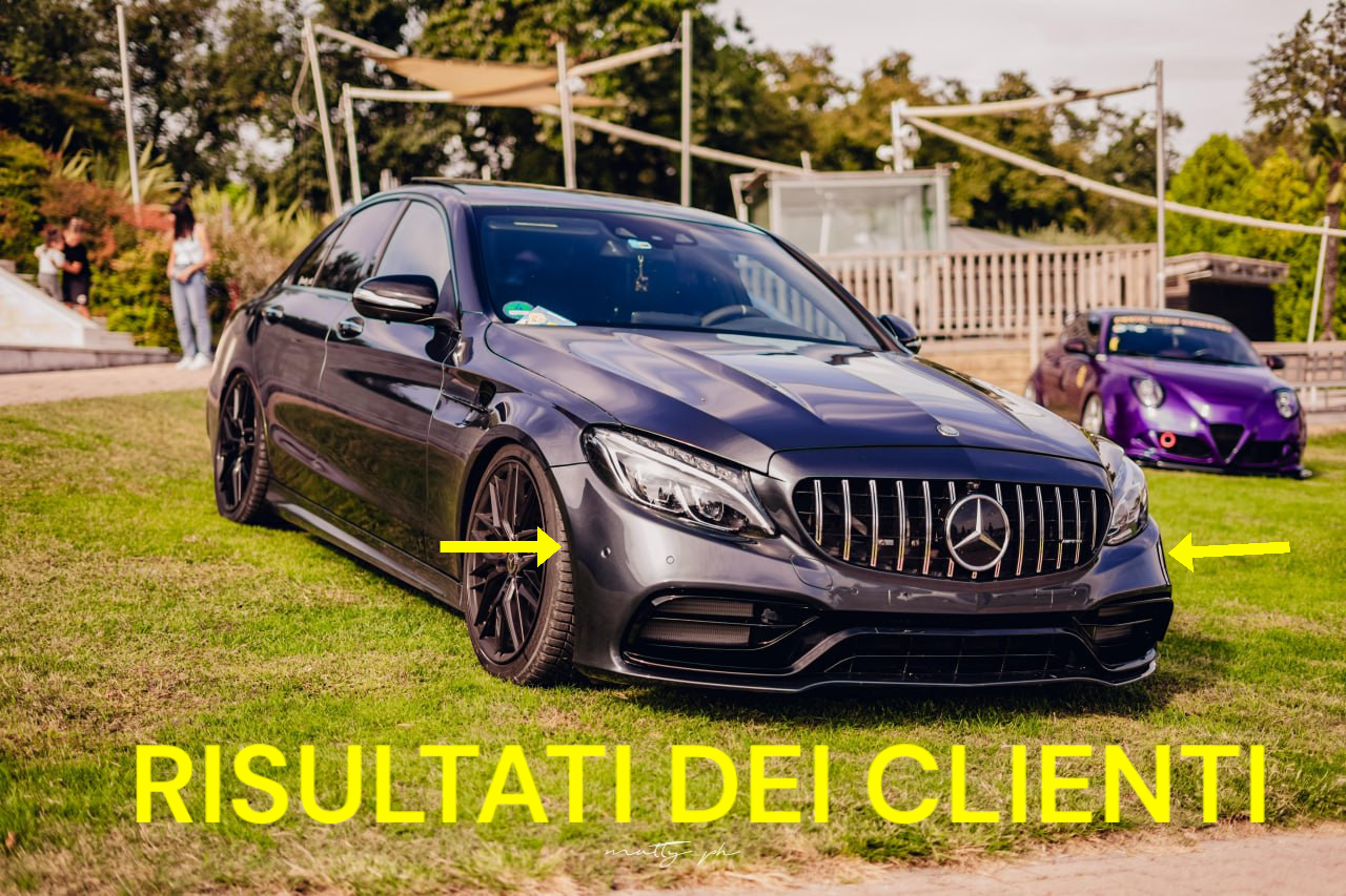 💥Paraurti anteriore con griglia adatto per Mercedes Classe C W205 14-18 C63💥