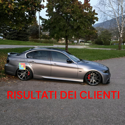 ⭐0892 sotto minigonne adatto per bmw e90 e91 05-11 nero lucido ⭐