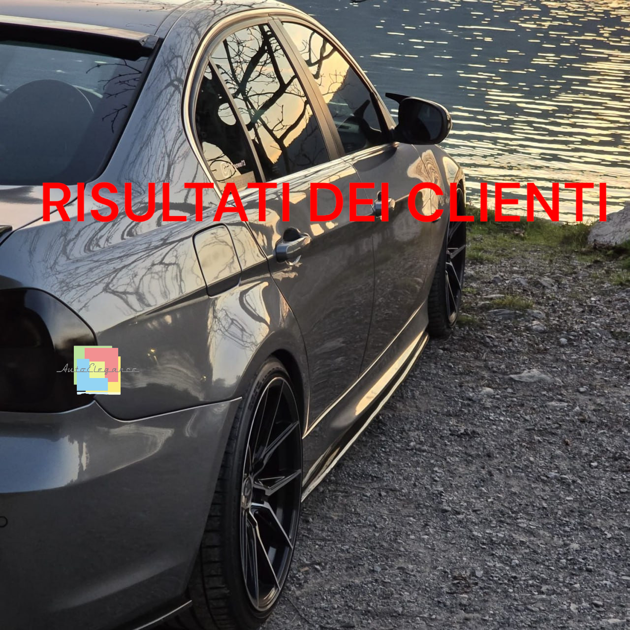 ⭐0892 sotto minigonne adatto per bmw e90 e91 05-11 nero lucido ⭐