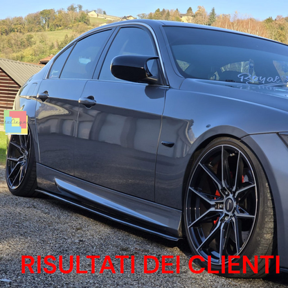 ⭐0892 sotto minigonne adatto per bmw e90 e91 05-11 nero lucido ⭐