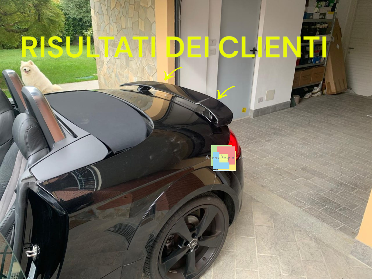 💥1523 SPOILER POSTERIORE ADATTO PER AUDI TT FV 8S LOOK RSTT GREZZO💥