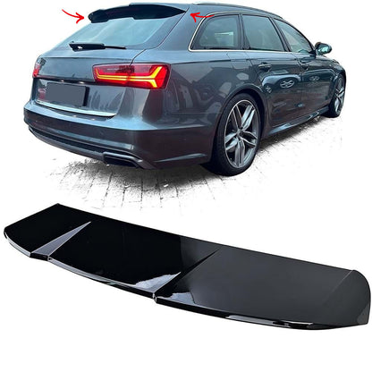 💎1380 SPOILER ADATTO PER AUDI A6 4G C7 AVANT 2011-2018 LOOK RS6 NERO LUCIDO💎