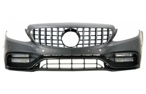 💥Paraurti anteriore con griglia adatto per Mercedes Classe C W205 14-18 C63💥