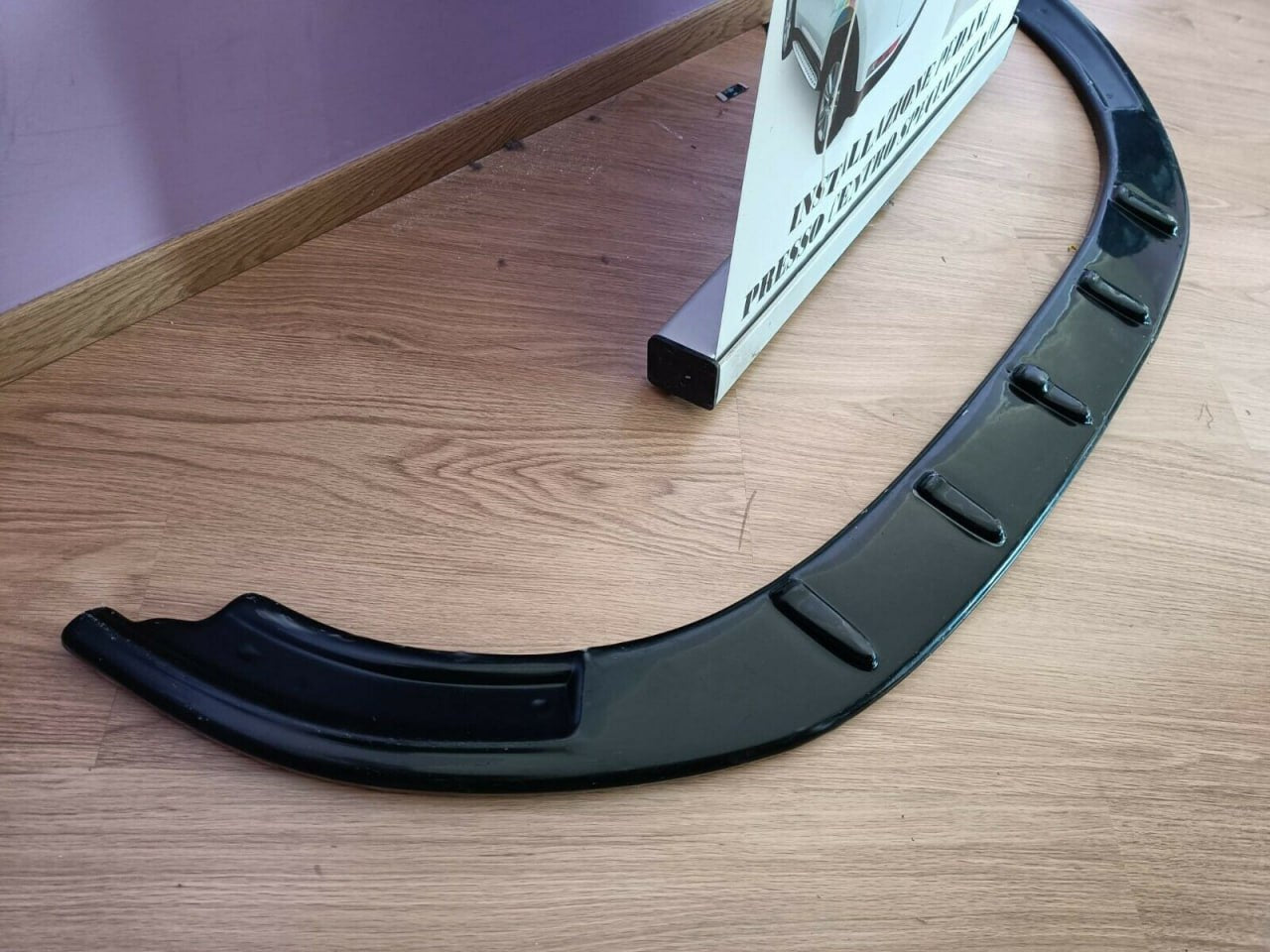 💥0248 SPLITTER ADATTO PER VW GOLF 6 STANDARD GTI NERO LUCIDO💥