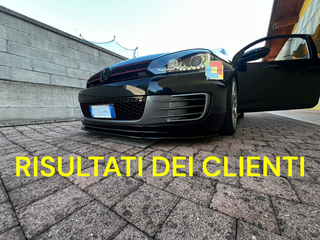 💥0248 SPLITTER ADATTO PER VW GOLF 6 STANDARD GTI NERO LUCIDO💥