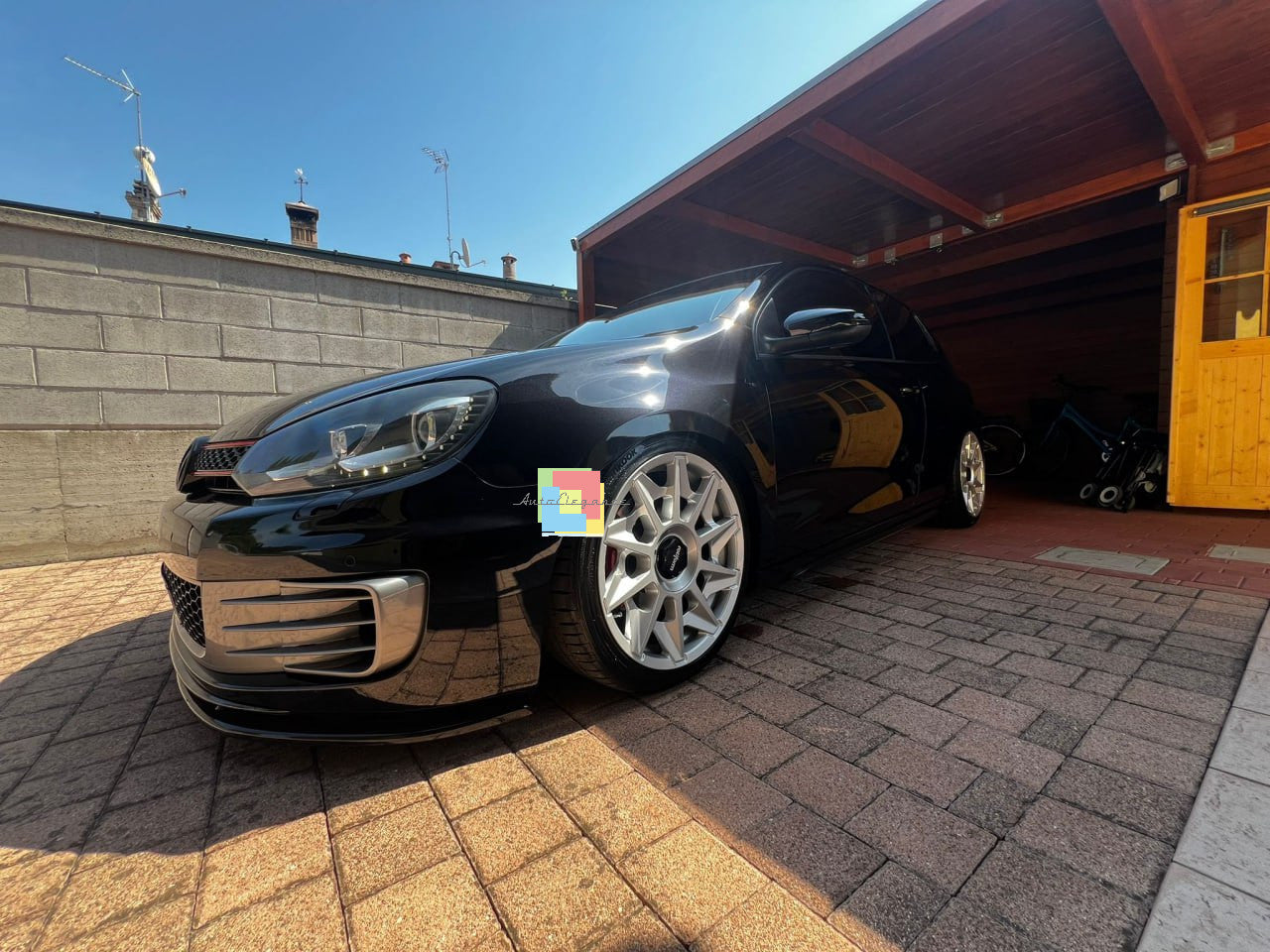 💥0248 SPLITTER ADATTO PER VW GOLF 6 STANDARD GTI NERO LUCIDO💥