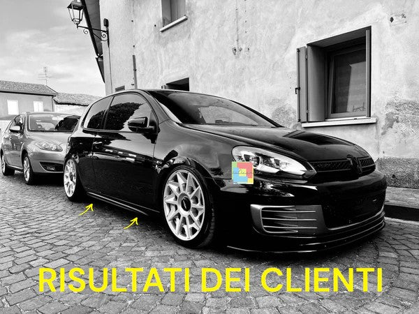💥 0476 SOTTO MINIGONNE NERO LUCIDO ADATTO PER VW GOLF 6💥