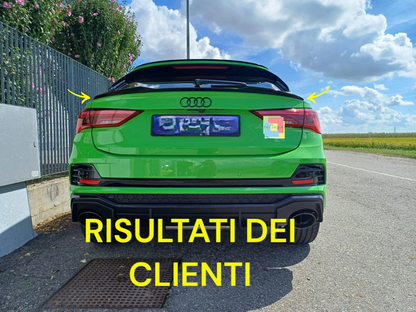 1376 SPOILER BAGAGLIAIO ADATTO PER AUDI Q3 F3 2019+ SPORTBACK NERO LUCIDO
