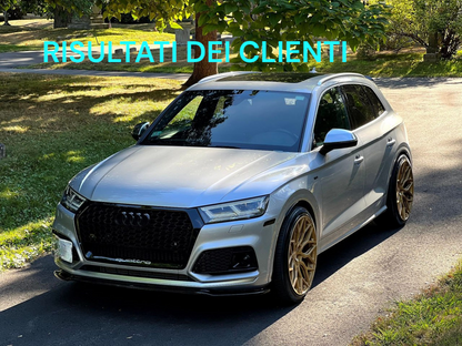 ⭐1948 GRIGLIA ADATTOPER AUDI Q5 FY 2017-2020 LOOK RSQ5 QUATTRO NERO LUCIDO⭐