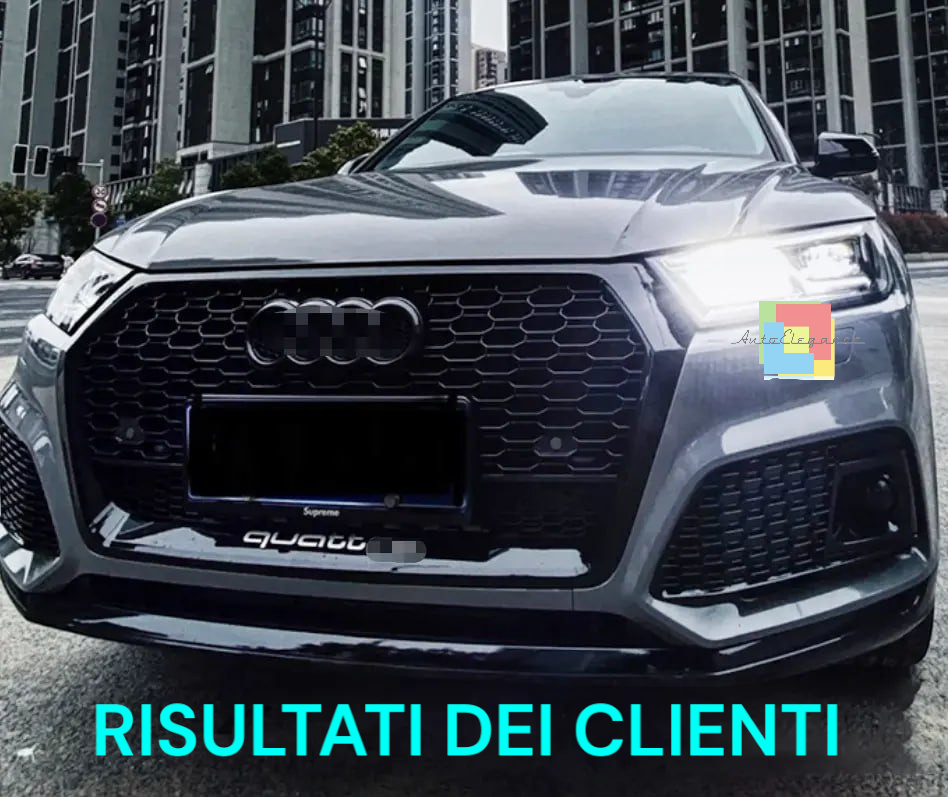 ⭐1948 GRIGLIA ADATTOPER AUDI Q5 FY 2017-2020 LOOK RSQ5 QUATTRO NERO LUCIDO⭐