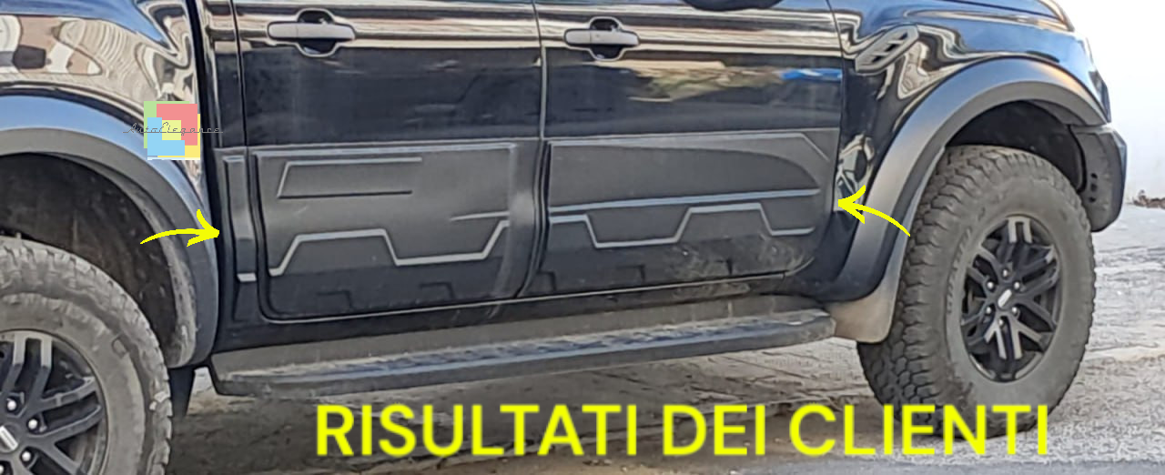 ⭐1803 PROTEZIONE PORTIERE RANGER T6 T7 T8 2012-2022 LOOK JUMBO NERO OPACO⭐