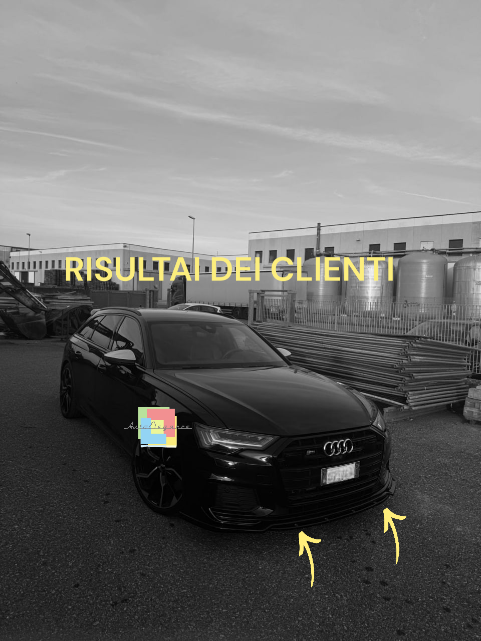💥1843 SPLITTER ADATTO PER AUDI A6 C8 2018+ S6 NERO SLINE LUCIDO💥