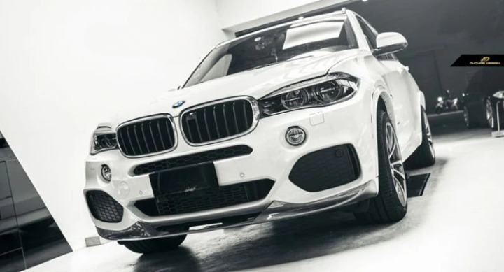 ✨2056 SOTTO PARAURTI SPLITTER ADATTO PER BMW X5 F15 2013-18 MSPORT NERO LUCIDO✨