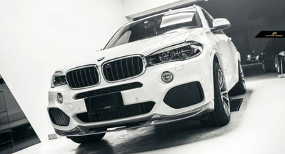 ✨2056 SOTTO PARAURTI SPLITTER ADATTO PER BMW X5 F15 2013-18 MSPORT NERO LUCIDO✨