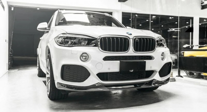 ✨2056 SOTTO PARAURTI SPLITTER ADATTO PER BMW X5 F15 2013-18 MSPORT NERO LUCIDO✨