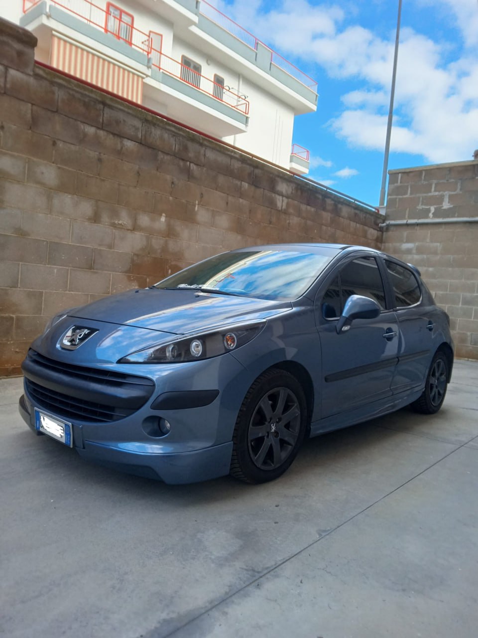 ⭐ 1741 HEADLIGHTS SUITABLE FOR PEUGEOT 207 207 CC 2006-2012 BLACK ANGEL EYES⭐ 