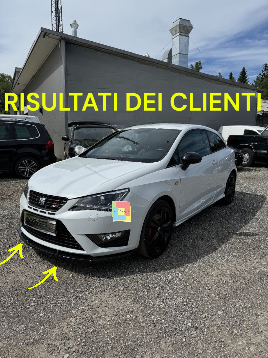 🔥 0506 SPLITTER ADATTO PER SEAT IBIZA 6J 2008-2017 NERO LUCIDO🔥
