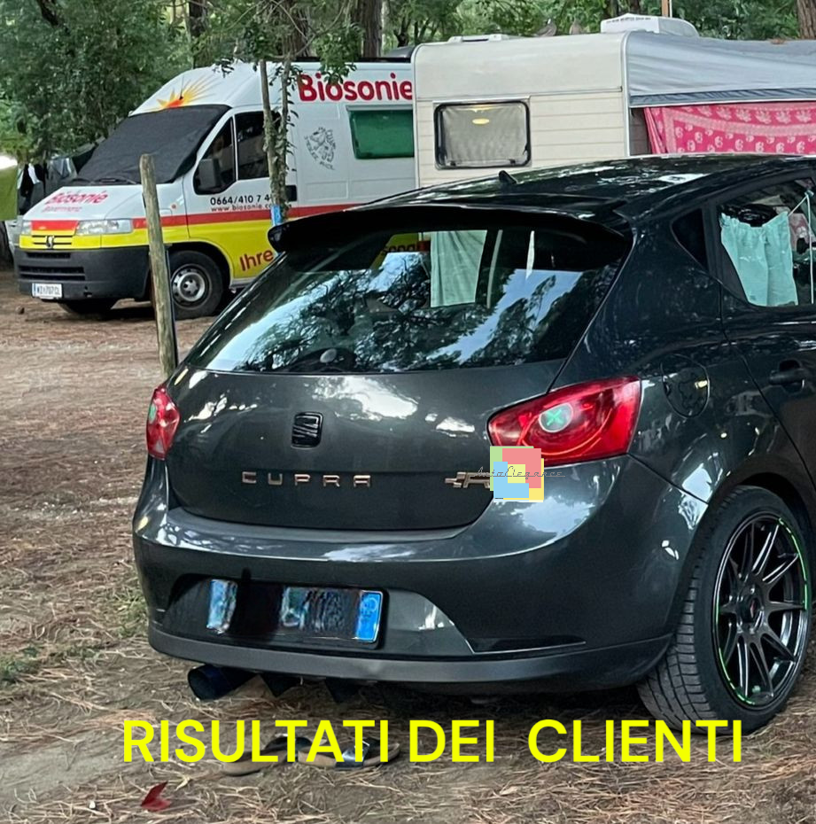 🔥0868 SPOILER ADATTO PER SEAT IBIZA 6J 5 PORTE 08-17 NERO LUCIDO LOOK CUPRA🔥