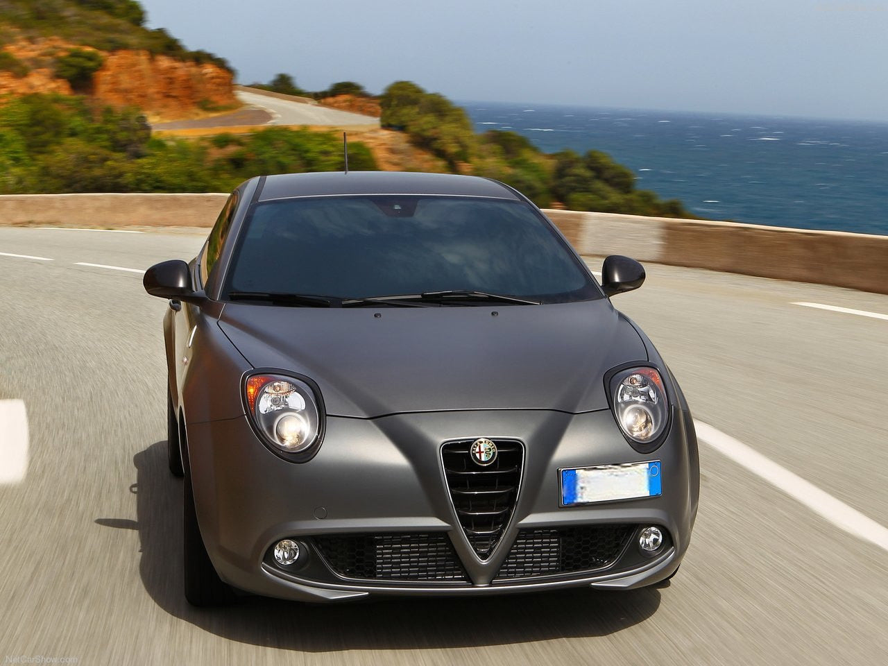 💎PAIR OF FRONT HEADLIGHTS SUITABLE FOR ALFA ROMEO MITO black 💎